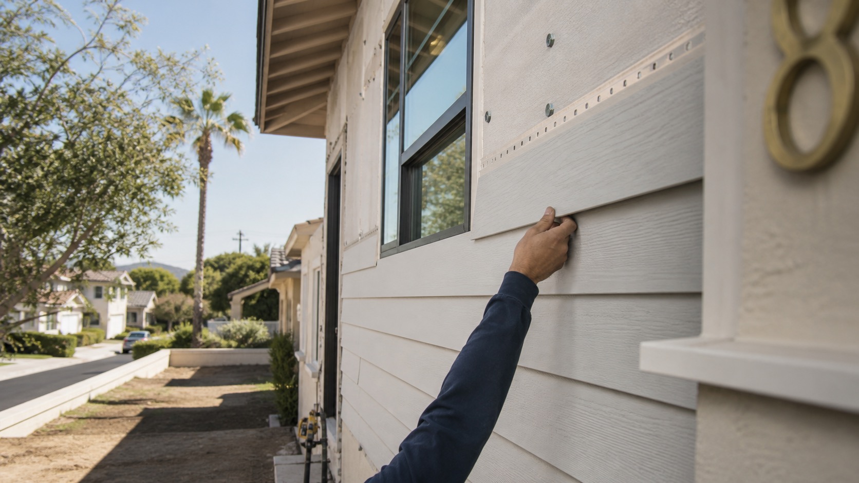Siding Installation work by a remodeling contractor in Culver City CA